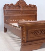 Tempat Tidur Ukiran Peluru Kayu Jati YMJ-TTD 04 - Image 5