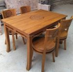 Set Kursi Meja Makan Ukir Kayu Jati YMJ-SKM 22 - Image 2