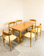 meja makan 6 kursi minimalis