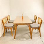 model kursi makan kayu
