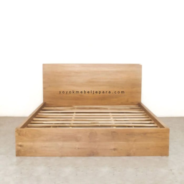 tempat tidur laci jati 2