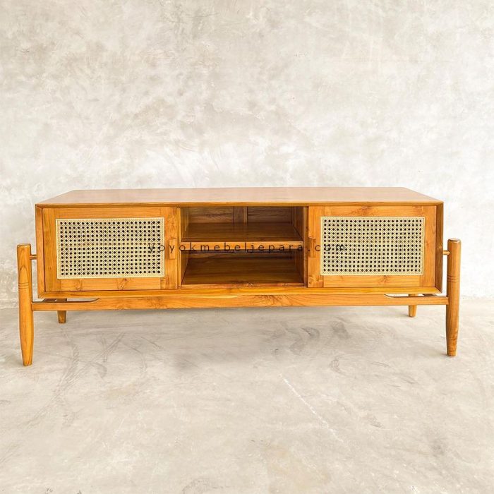 bufet tv minimalis kayu