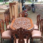 set kursi makan ukiran 4