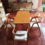 set kursi makan vintage 1