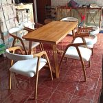 set kursi makan vintage 2
