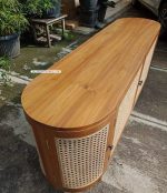 Buffet Retro Minimalis Kayu Jati Kombinasi Rotan YMJ-BFT 35 - Image 4