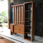 Lemari Partisi Pembatas Ruangan Minimalis Kayu Jati YMJ-LPTS 01 - Image 4