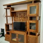 Lemari Partisi Pembatas Ruangan Minimalis Kayu Jati YMJ-LPTS 06