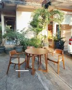 Meja Makan Bundar Minimalis Jati Jepara Set YMJ-SKM 88 - Image 3