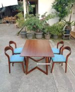 Set Meja Makan Minimalis 4 Kursi Kayu Jati YMJ-SKM 87 - Image 2