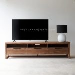 Bufet Meja TV Kayu Jati Model Minimalis YMJ-BFTV 48
