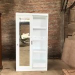 Furniture Jepara Model Almari Baju Minimalis Finishing Duco 2 Pintu YMJ-LMP 31 - Image 3