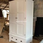 Furniture Jepara Model Almari Baju Minimalis Finishing Duco 2 Pintu YMJ-LMP 32