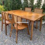 Kursi Makan Minimalis Kayu Jati x Rotan Natural YMJ-SKM 91