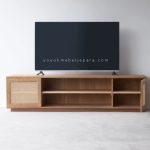 Model Bufet TV Terbaru Kombinasi Kayu x Rotan YMJ-BFTV 49