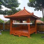 Rumah Gazebo Kayu Jati Kayu Glugu Kayu Kelapa YMJ-GZB 05