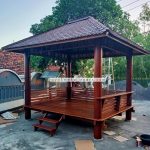 Toko Mebel Jepara Gazebo Kayu Jati Kayu Glugu Kayu Kelapa YMJ-GZB 07