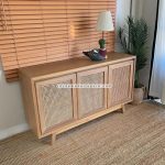 Buffet Retro Minimalis Kayu Jati Kombinasi Rotan YMJ-BFT 48 - Image 3