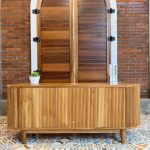 Bufet Mebel Jepara Minimalis / Meja TV Bergaya Retro Custom YMJ-BFTV 88