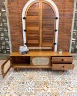 Bufet Mebel Jepara Minimalis / Meja TV Bergaya Retro YMJ-BFTV 92 - Image 2