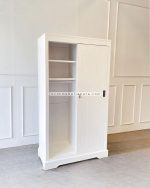 Furniture Jepara Model Almari Baju Minimalis Finishing Duco 2 Pintu YMJ-LMP 44 - Image 3