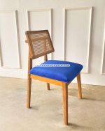 Set Meja Makan Minimalis 4 Kursi Kayu Jati Kombinasi Rotan YMJ-SKM 106 - Image 5