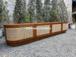 Bufet Meja TV Kayu Jati Kombinasi Rotan Model Minimalis YMJ-BFTV 96 - Image 4