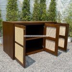 Buffet Minimalis Kayu Jati Kombinasi Rotan YMJ-BFT 66 - Image 3