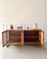 Buffet Retro Minimalis Kayu Jati Kombinasi Rotan YMJ-BFT 65 - Image 3