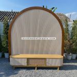 Harga Meja TV Buffet TV & Backdrop Minimalis Gaya Retro Terbaru YMJ-BFTV 98