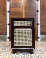 Nakas Kayu Jati Model Minimalis Kombinasi Rotan YMJ-NKS 06 - Image 3