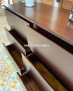 Nakas Kayu Jati Model Minimalis Kombinasi Rotan YMJ-NKS 06 - Image 4