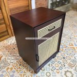 Nakas Kayu Jati Model Minimalis Kombinasi Rotan YMJ-NKS 06 - Image 2