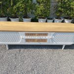 Retro Style Bufet TV Terbaru Kombinasi Kayu x Rotan YMJ-BFTV 101