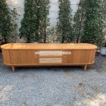 Retro Style Bufet TV Terbaru Kombinasi Kayu x Rotan YMJ-BFTV 102