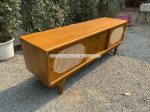 Bufet TV Terbaru Kombinasi Kayu x Rotan Model Retro Vintage YMJ-BFTV 105 - Image 2