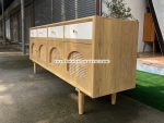 Harga Buffet Custom Minimalis Kayu Jati Kombinasi Rotan YMJ-BFT 71 - Image 3