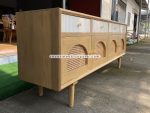 Harga Buffet Custom Minimalis Kayu Jati Kombinasi Rotan YMJ-BFT 71 - Image 2