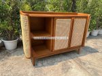 Harga Buffet Retro Minimalis Kayu Jati Kombinasi Rotan YMJ-BFT 72 - Image 7