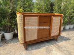 Harga Buffet Retro Minimalis Kayu Jati Kombinasi Rotan YMJ-BFT 72 - Image 2