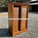Rak Sepatu Kayu Jati Model Minimalis YMJ-RKSP 04