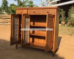Rak Sepatu Kayu Jati Model Minimalis YMJ-RKSP 06 - Image 2