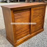 Rak Sepatu Kayu Jati Model Minimalis YMJ-RKSP 10