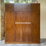 Toko Mebel Online Jepara Jual Lemari Pakaian Minimalis Custom Design Kayu Jati Pintu 4 YMJ-LMP 54