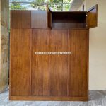 Toko Mebel Online Jepara Jual Lemari Pakaian Minimalis Custom Design Kayu Jati Pintu 4 YMJ-LMP 54 - Image 4
