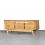 Bufet Mebel Jepara Minimalis / Meja TV Bergaya Retro Kayu Jati YMJ-BFTV 113