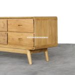 Bufet Mebel Jepara Minimalis / Meja TV Bergaya Retro Kayu Jati YMJ-BFTV 113 - Image 4