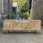 Custom Bufet Meja TV Kayu Jati Model Minimalis YMJ-BFTV 110