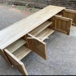 Custom Bufet Meja TV Kayu Jati Model Minimalis YMJ-BFTV 110 - Image 2