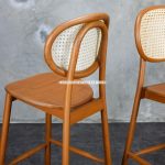 Kursi Bar Kayu Jati Kombinasi Rotan YMJ KBR 16 - Image 3